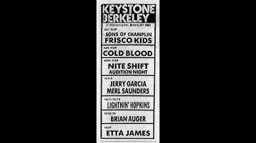 Jerry Garcia and Merl Saunders - 10/4/74 - Keystone, Berkeley, CA - aud