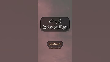 سورة المزمل الآية ١ الى ٨ بصوت الشيخ محمد صديق المنشاوي