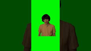 Finn Wolfhard snapping green screen meme