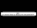 Q3 – Cylinder Area & Absolute Uncertainty