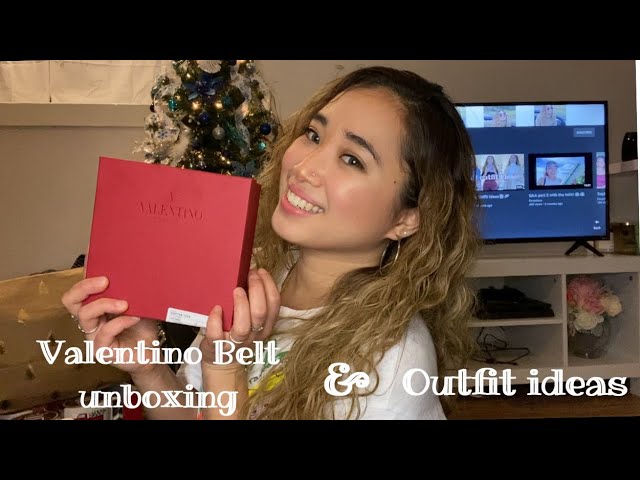 VALENTINO BELT UNBOXING, OUTFIT IDEAS