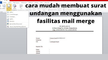 cara membuat surat undangan menggunakan fungsi mail merge