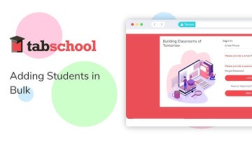 Adding Students in Bulk | Tabschool | LMS
