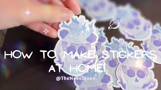 How to make stickers at home! | Silhouette Portrait 3 tutorial