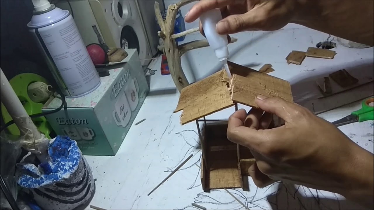  cara  membuat  miniatur rumah pohon dari kayu  YouTube