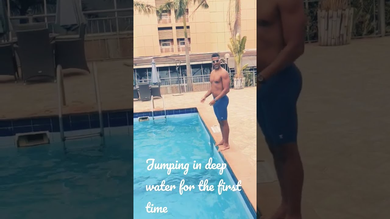 Jumping In 8 Ft Deep Water For The First Time Swimming Fitness