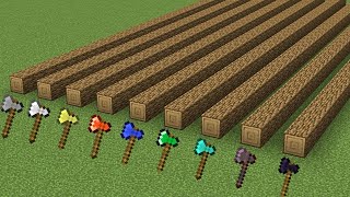 WHICH minecraft AXE is FASTER ??
