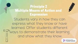 EDU 210 UDL 3 Principles screenshot 1