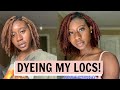 Dyeing My Locs Back RED/GINGER | Adore Cinnamon + Copper Brown + Cajun Spice | Beginner Friendly