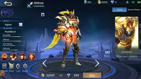 Aldous M1 skin script patch lou yi by ChuUxヅ gaming