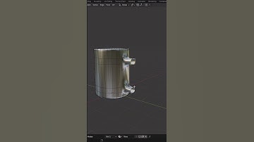 How to make mug handle in blender 3D ❣️ new short #blender #blender3d #shorts