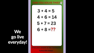 🧠 Only 1% Can Solve This Tricky Fun Math Puzzle! 🔢 Can You?
