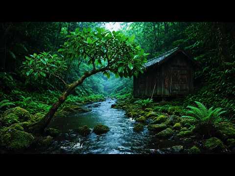 Fall Asleep Fast 🌙 Relaxing River Sounds & Birds Chirping for Deep Sleep, Calm River Sounds
