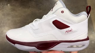 Jordan Stay Loyal 3 White Wolf Grey Team Red Basketball Shoes