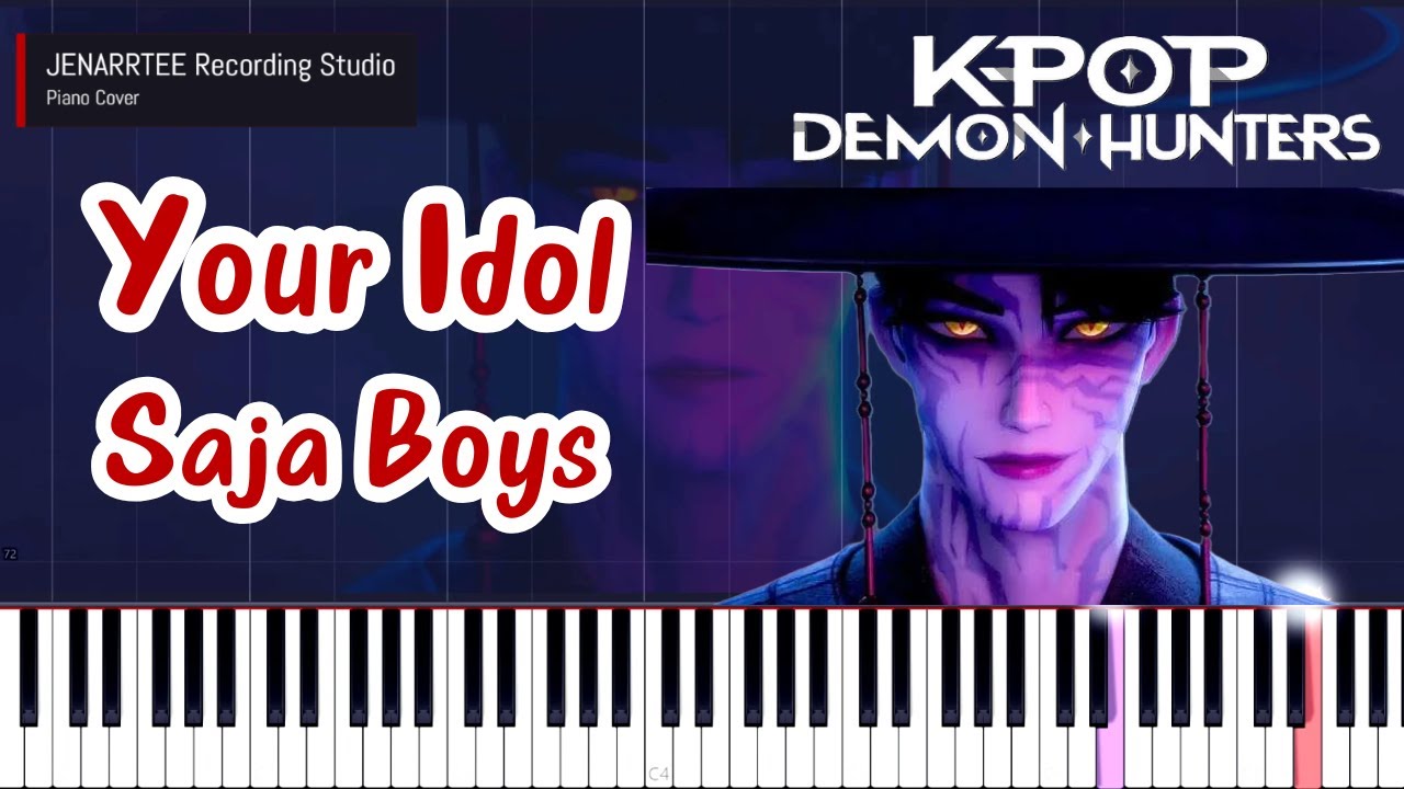 [KPop Demon Hunters OST] Saja Boys 'Your Idol' Piano Tutorial + Sheet Music