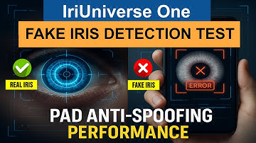 IriUniverse One Fake Iris Detection Test | PAD Demo | Anti Spoofing Accuracy Check & Performance