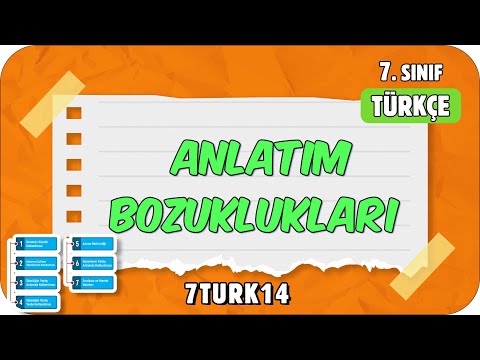 Anlatım Bozuklukları 📙 tonguçCUP 3.Sezon - 7TURK14 #2024