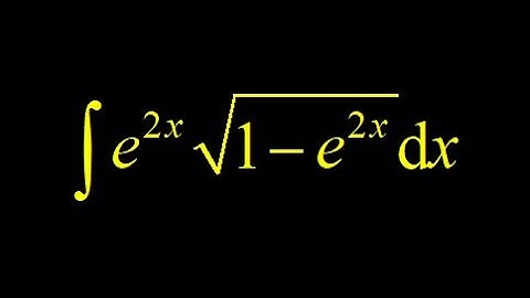 Integral e^(2x)*sqrt(1-e^(2x)) using the chain rule backwards vs. explicit substitution approach.
