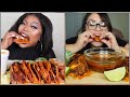 MUKBANGERS EATING BIRRIA TACOS | EATING SHOW COMPILATION