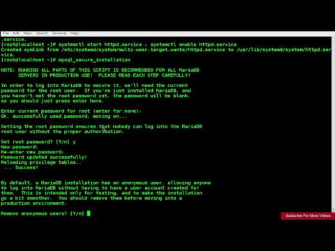 How To Install Apache PHP 5 And MySQL On CentOS 7 (LAMP)