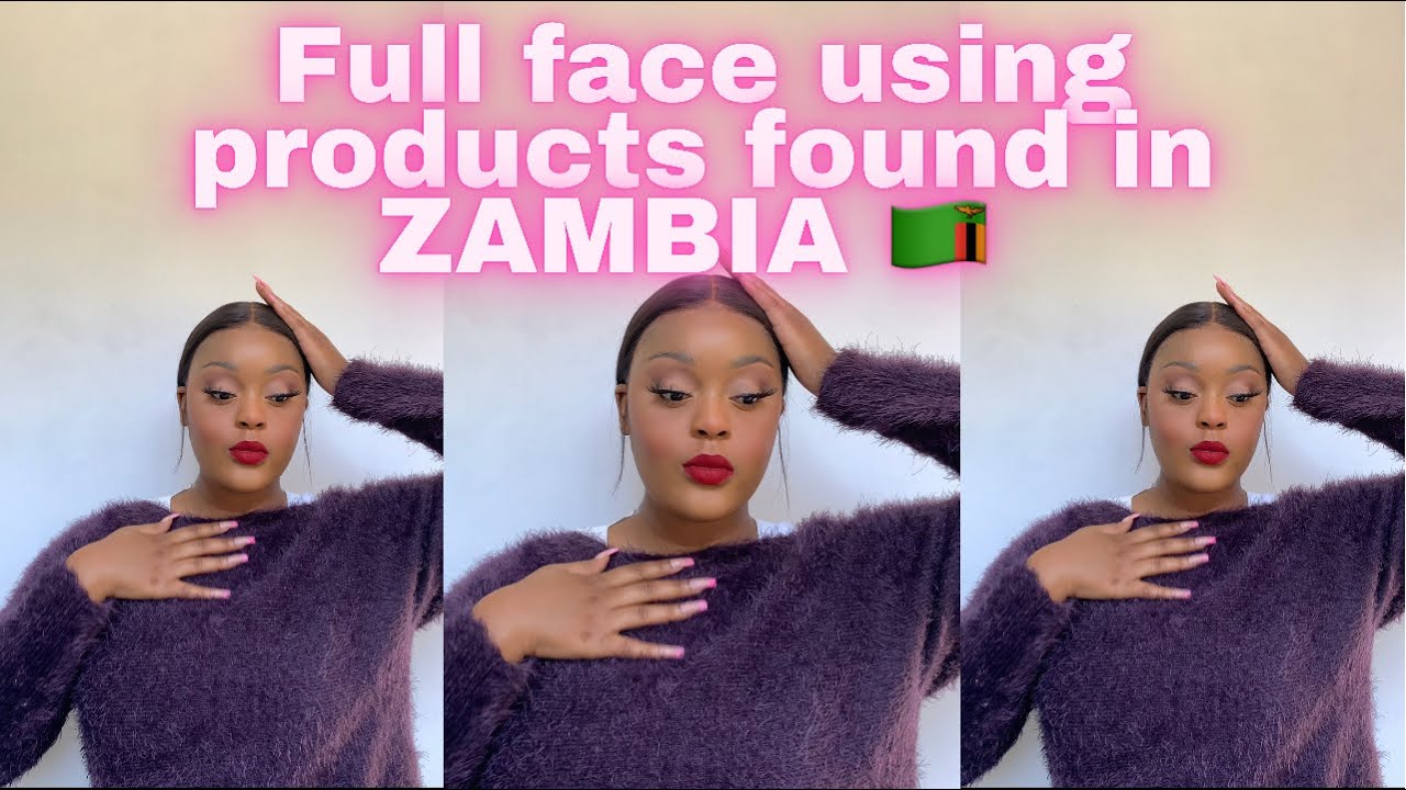 FULL FACE USING PRODUCTS FOUND IN ZAMBIA! 🇿🇲 || LooksByIrene