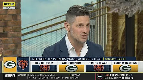 GET UP |“Packers’ defense will struggle vs Caleb”— Dan Orlovsky claims Bears atop NFC North in Wk 16