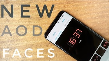 Get new Always On Display clock faces | FAST and Easy