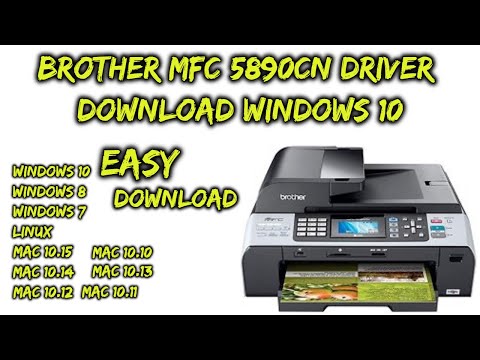 Brother MFC 5890CN Driver Download Windows 10 - YouTube
