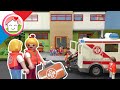 Playmobil en francais Grande pause avec les ambulanciers paramédicaux - Famille Hauser