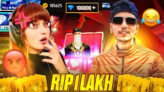 PN HARSH SCAMMED ! PN ROSE Account & Spend 1 LAKH DIAMONDS 💎🤑💎 - Garena Free Fire