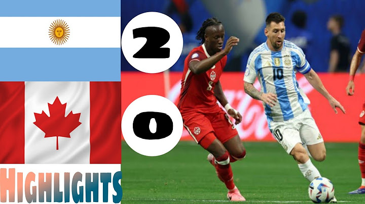ARGENTINA 2 -0 CANADA | Highlights |  COPA AMERICA USA 2024
