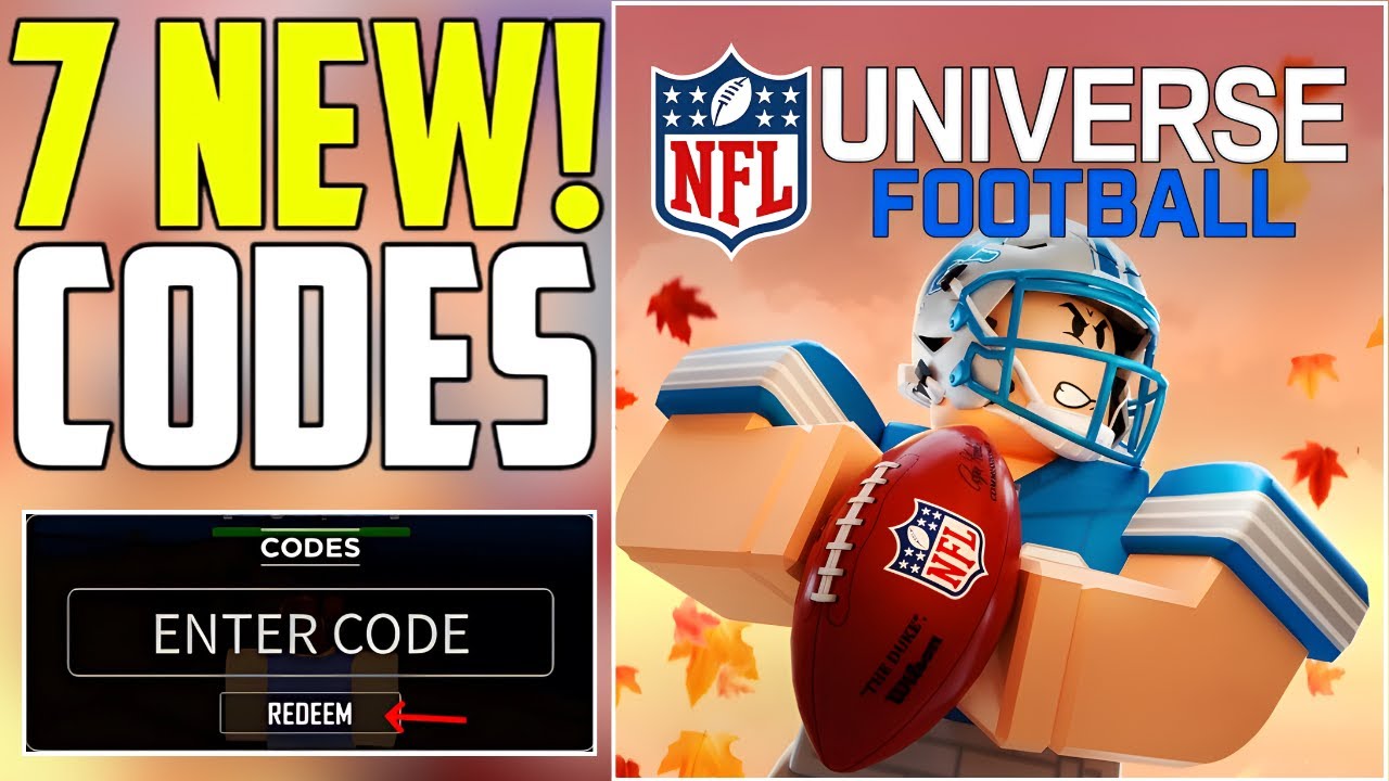 ⚠️NOVEMBER!⚡UPDATE⚠️ NFL UNIVERSE FOOTBALL CODES - ROBLOX ULTIMATE ...