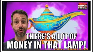 I GOT LUCKY ON WITH THAT MAGIC LAMP! Mystery of the Lamp Slot Machine!