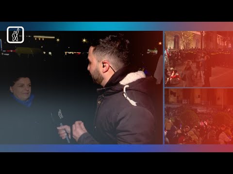 ზუგდიდში ცენტრალური მოედანი გადაიკეტა — სახალხო პროტესტი გრძელდება