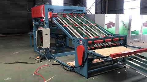 Veneer stacker for plywood making line testing videos