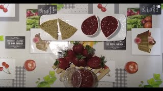 Confiture de fraises -  مربى الفراولة الصحي بدون سكر للاطفال ومرضى السكري والحمية 