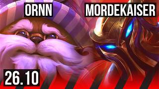 ORNN vs MORDEKAISER (TOP) | Good KDA: 4/1/19 | KR Diamond | 26.10