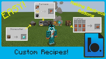 Minecraft Bedrock Addons Tutorial - Custom Recipes - Windows 10