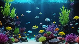 ASMR Aquarium Sounds for Sleep 🐠 | Relaxing Fish Tank + Calming Instrumental Music