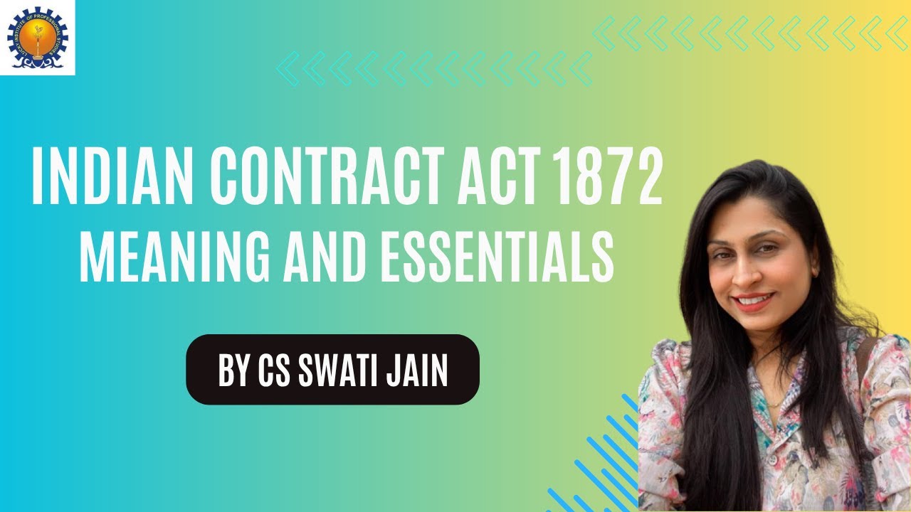 Indian Contract Act 1872 By Swati Jain | Meaning & Definition | Lucky ...