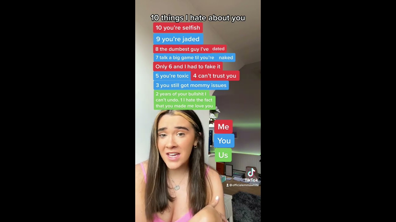 SING WITH ME CHALLENGE 10 THINGS I HATE ABOUT YOU Shorts
