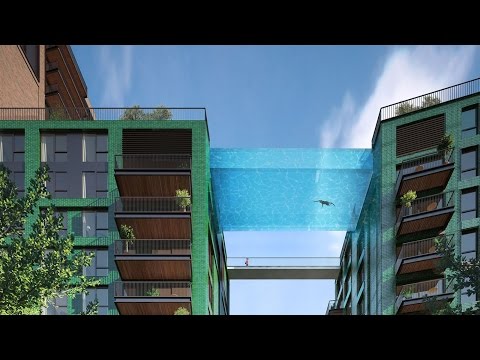 Video: Sie Können In Einem Pool Mit Glasboden Schwimmen, Der 500 Fuß In Der Luft Hängt