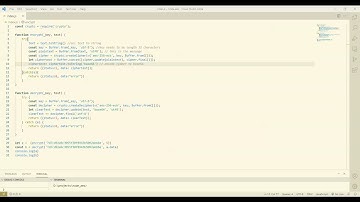 Simple NodeJS AES 256 encryption and decryption