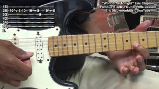 Wonderful Tonight Eric Clapton INTRO Riff Lesson - Famous Guitar Riffs 🎸 @EricBlackmonGuitar