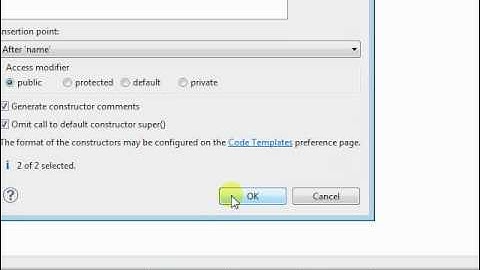Passing Arguments from Enclosing Class to Top Level Class in Eclipse