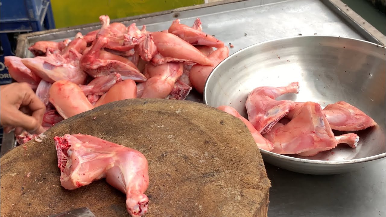 Fresh Chicken Cutting | Street Butcher in Action