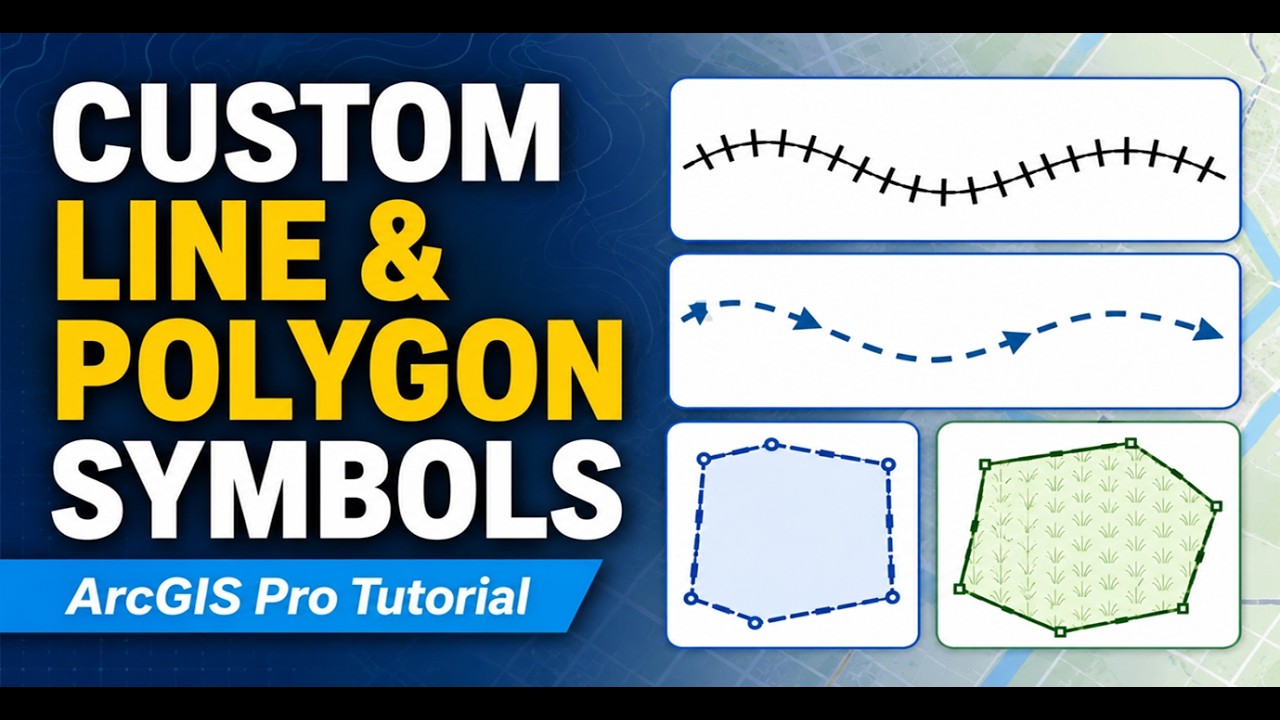 Create Custom Line & Polygon Symbols in ArcGIS Pro - YouTube