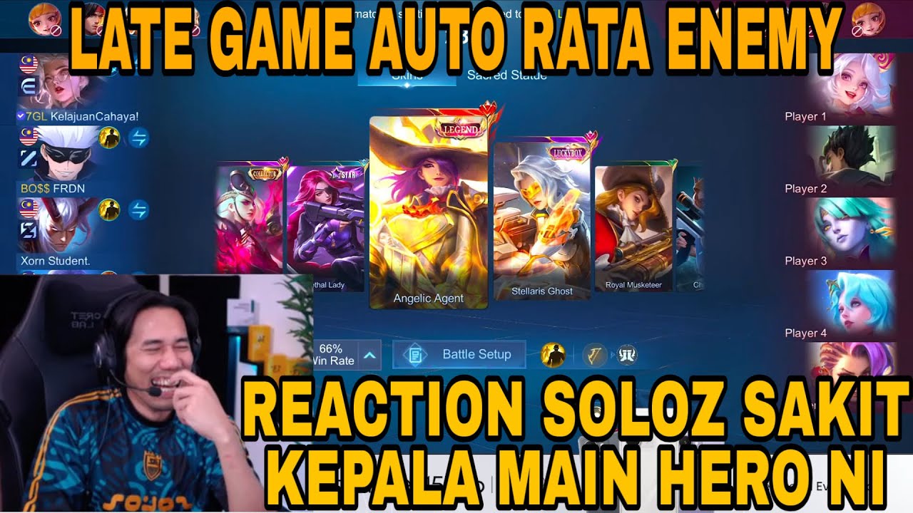 MOMENT SOLOZ SAKIT KEPALA MAIN HERO NI DI EARLY GAME TAPI LATE GAME AUTO BANTAI