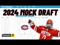 2024 nhl mock draft  prelottery 2024 nhl draft simulation