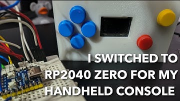 I switched to RP2040 Zero for my handheld game console
